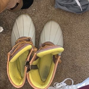 sperry duck boots, size 7